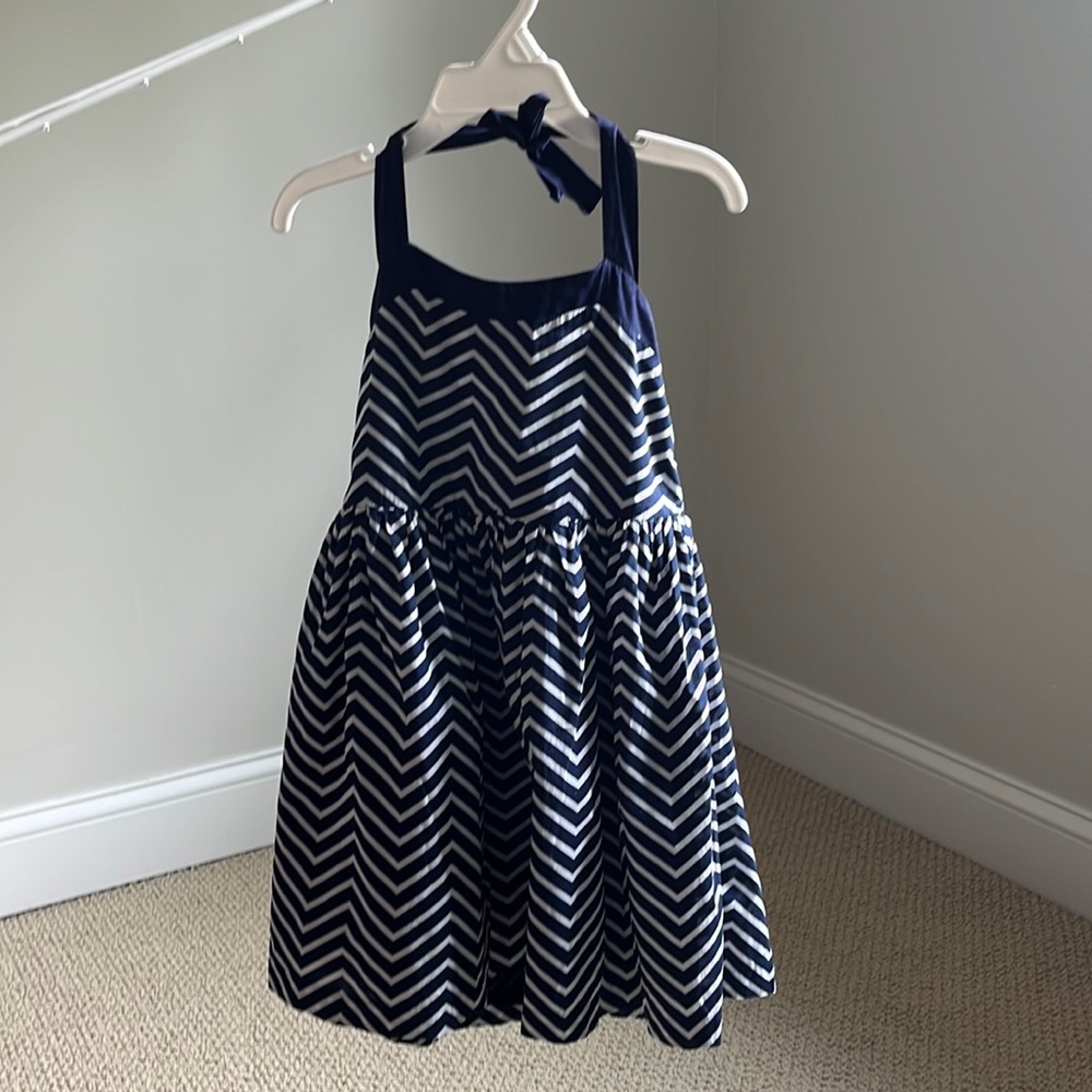 GapKids girls navy-white dress